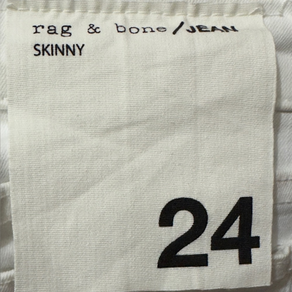Rag & Bone | EUC USA White High-Rise White Skinny Jeans (size 24) - Picture 10 of 14
